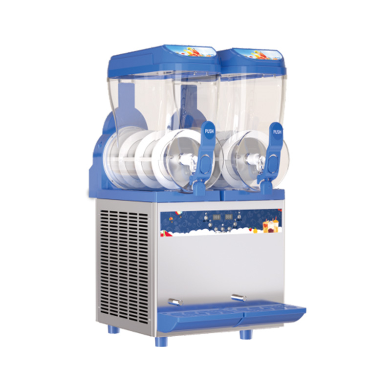 2*15L Commercial Slush Maker Frozen Drink Machine for Bar Cafe Restaurant