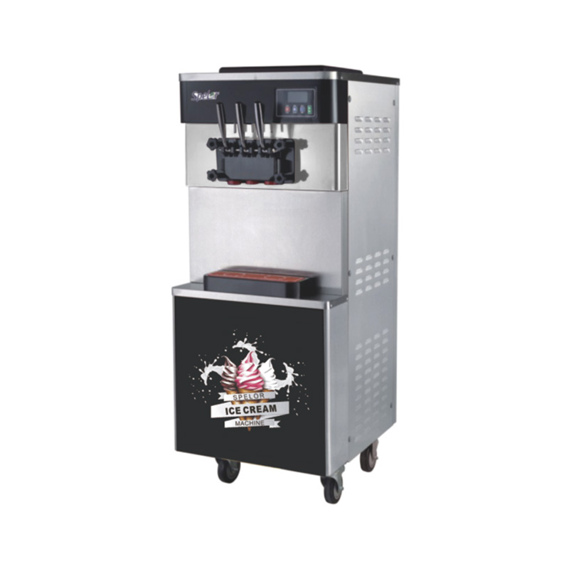 Spelor 3 Flavors Soft Serve Ice Cream Machine with Self-Cleaning Function